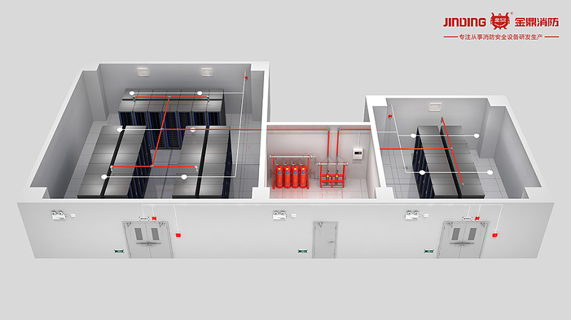 有管網(wǎng)七氟丙烷滅火系統(tǒng)應(yīng)用